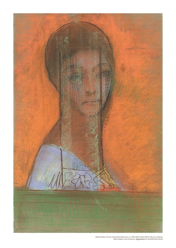 Odilon Redon plakat. Femme voiléeimage