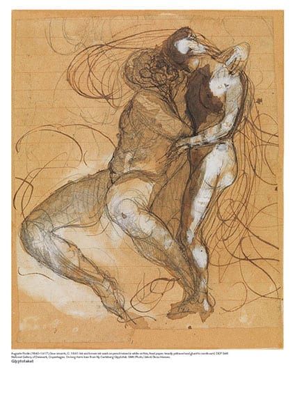 Auguste Rodin plakat. Deux Amants