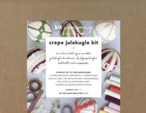 Crepe julekugle kit DIY Glyptoteket