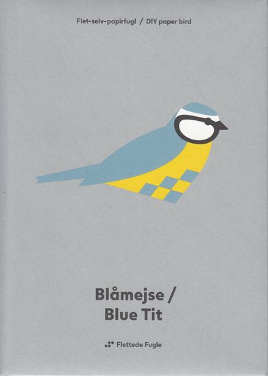 Blåmejse/Blue Tit - DIY paper birdimage