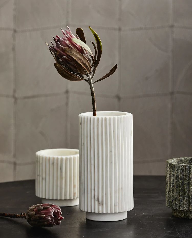 Loon flower pot white marble Glyptoteket