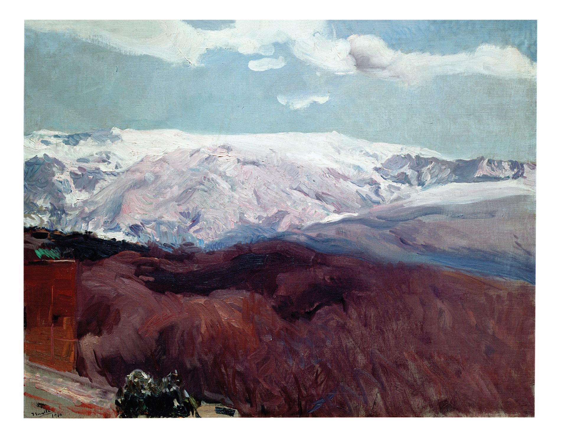 Joaquín Sorolla, Sierra Nevada en invierno (Sierra Nevada in Winter) (Sierra Nevada ved vintertide) 1910 © Madrid, Museo Sorolla