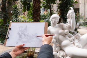 tegn på glyptoteket